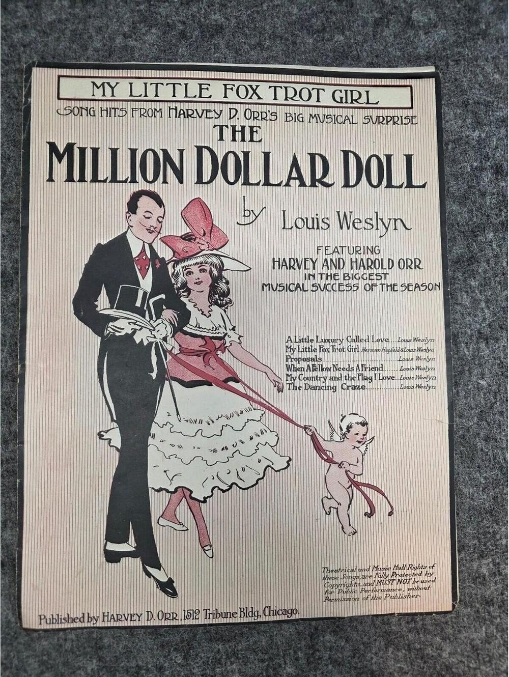 My Little Fox Trot Girl Sheet Music Million Dollar Doll Weslyn